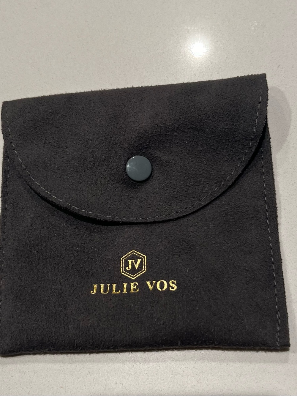Julie Vos Gold-Tone Bracelet with Iridescent White Mother-of-Pearl Stones - Picture 2 of 2